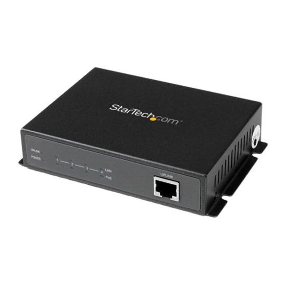 StarTech.com IES51000POE Instruction Manual
