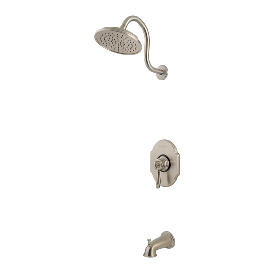 Pfister Hanover 808 Series Manuals