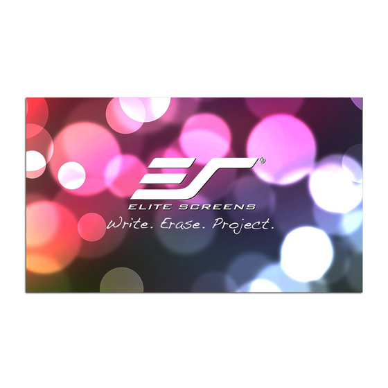 Elite Screens Insta-DE Series User Manual