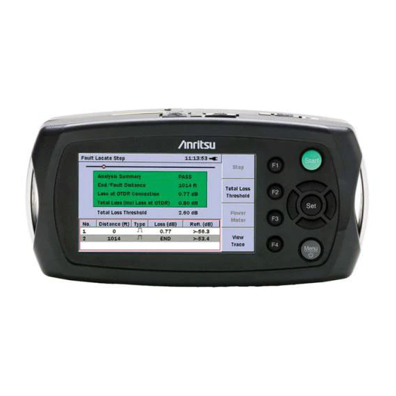Anritsu Network Master MU909020A Manual
