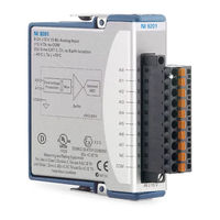 National Instruments NI 9201 Getting Started Manual