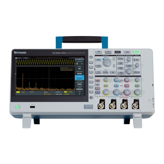 Tektronix TBS2000B Series Manuals