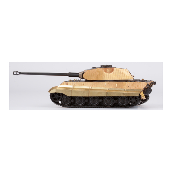 Eduard King Tiger Porsche turret Quick Start Manual