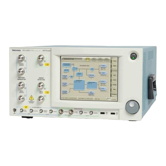 Tektronix BERTScope BSA85C Quick Start User Manual