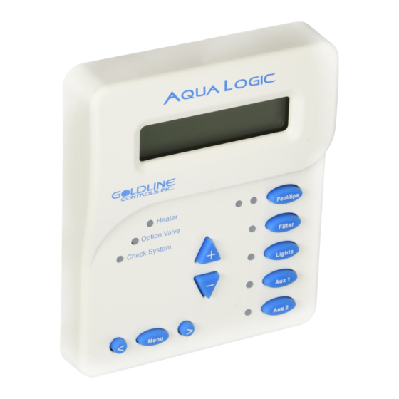 Goldline Aqua Logic AQ-LOGIC-P-4 Operation Manual