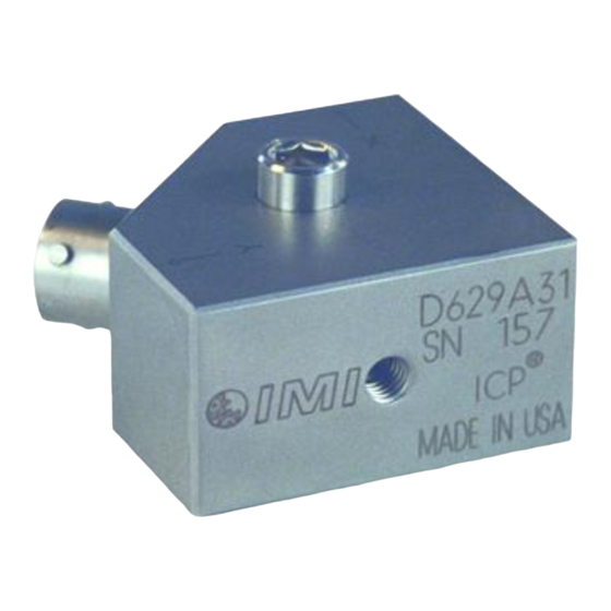 PCB Piezotronics IMI SENSORS 629A30 Installation And Operating Manual