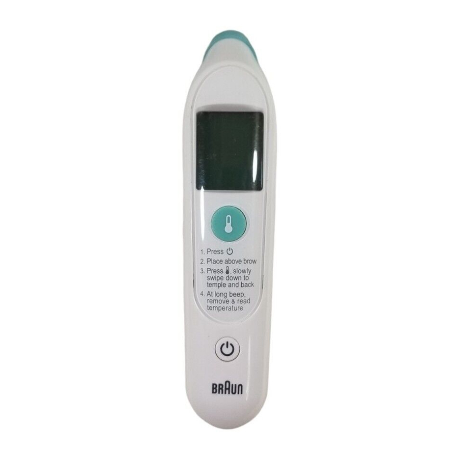 Braun FHT 1000 Forehead Thermometer Manual