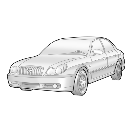 Hyundai 2003 Sonata Owner's Manual