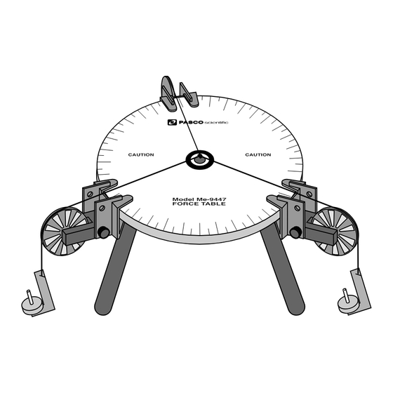 Pasco Scientific ME-9447 Instruction Manual And Experiment Manual