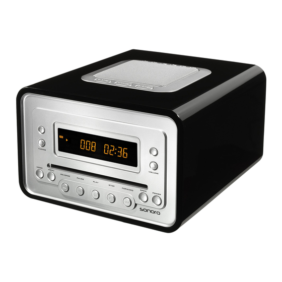 Radio-despertador con lector CD Sonoro Cubo