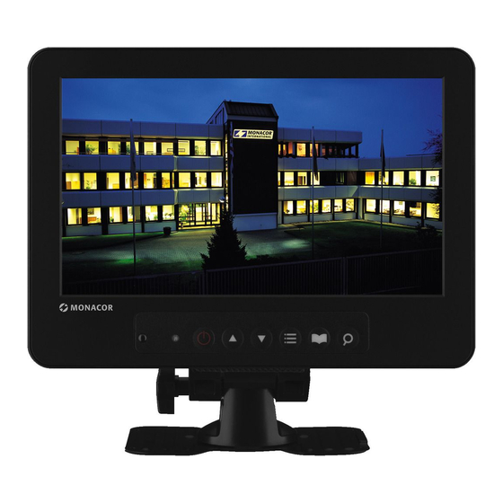 Monacor TFT-800LED Monitor LED Backlight Manuals