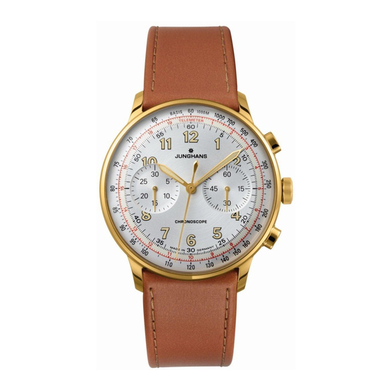 Junghans J880.3 Instructions For Use Manual