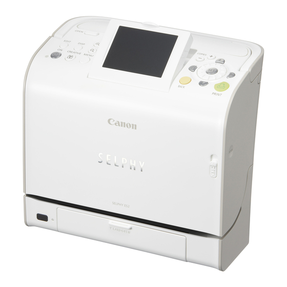 Canon SELPHY ES2 Beginner's Manual