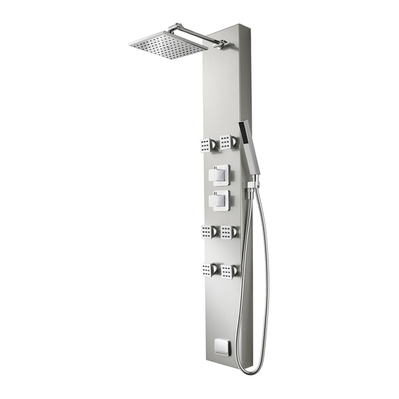 Pfister Shower Panel 016-750SP Quick Installation Manual
