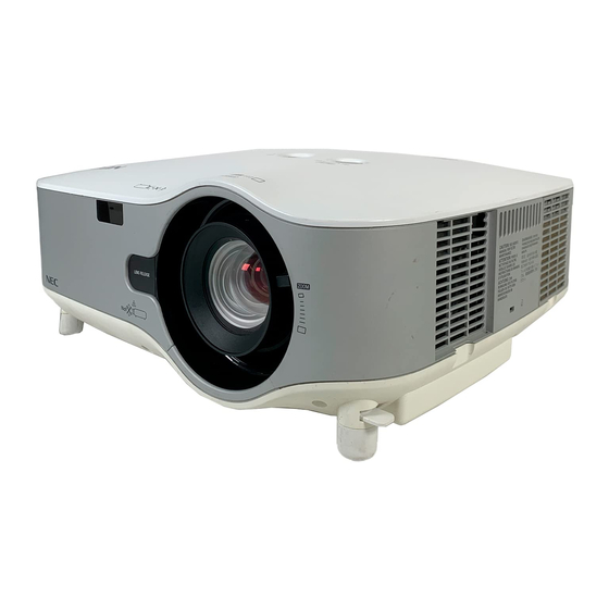 NEC NP2250 Series Quick Start Manual