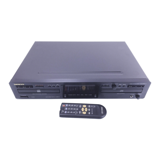 Onkyo DX-RD511 Instruction Manual
