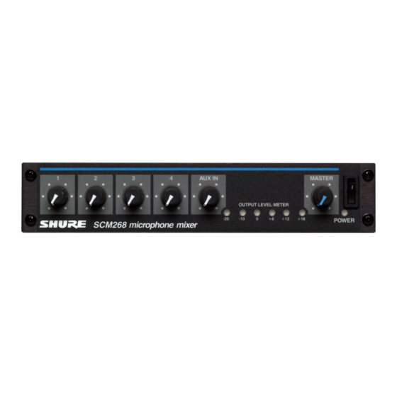 Shure SCM268E User Manual