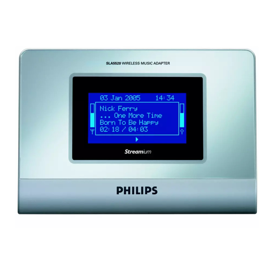 Philips SLA5520/00 Manuals