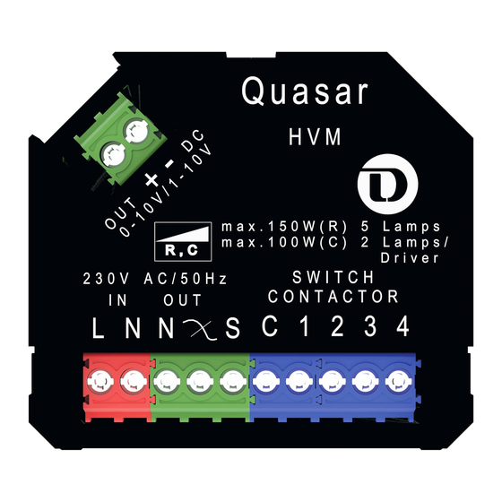 DekoLight Quasar HVM Dimmer Module Manuals