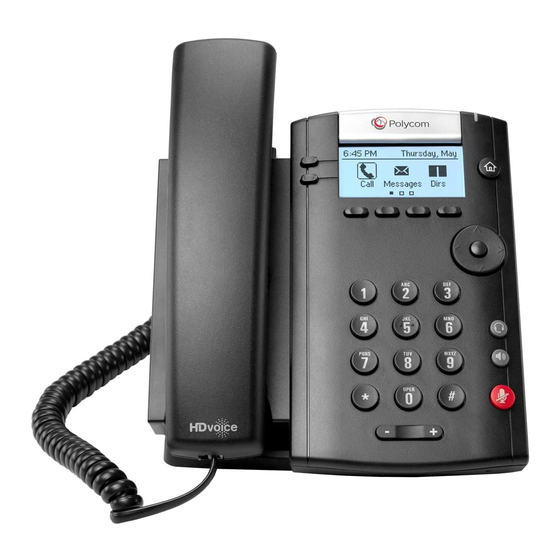 Polycom VVX 201 Quick Reference & Features Manual