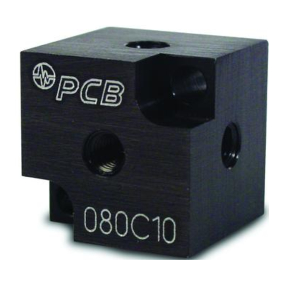 PCB Piezotronics 080C10 Installation And Operating Manual