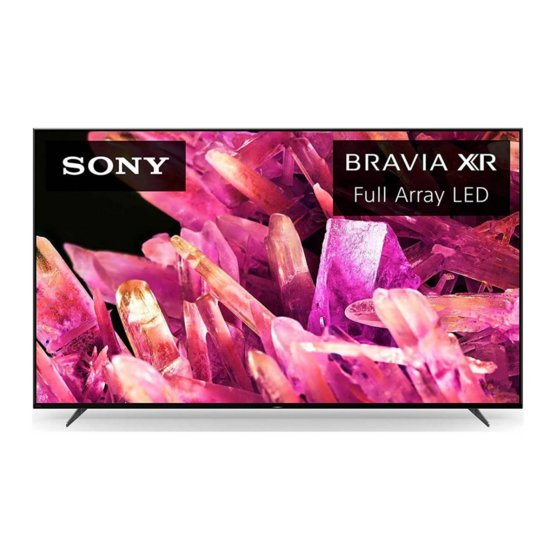 Sony BRAVIA XR-75X90CK Reference Manual
