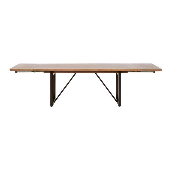Essentials For Living ORIGIN EXTENSION DINING TABLE Assembly Instructions
