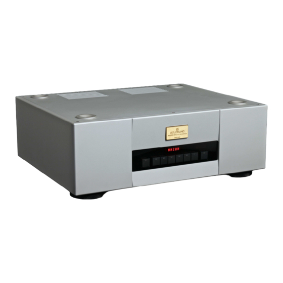 Goldmund MIMESIS 20H User Manual