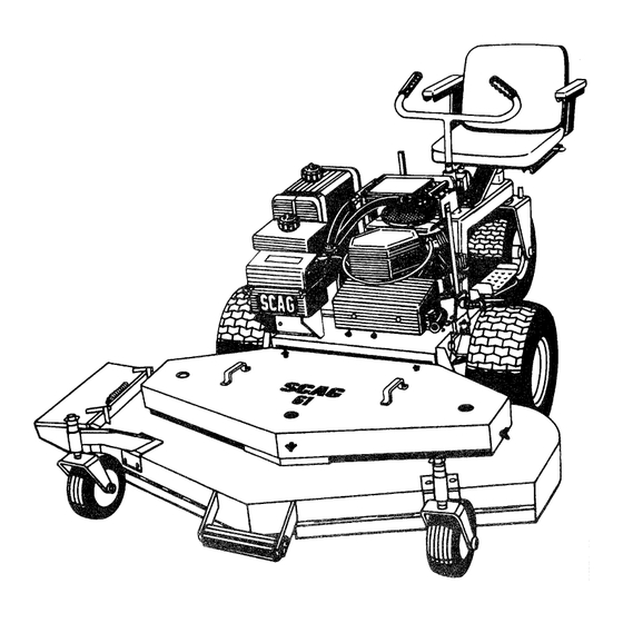 Scag Power Equipment STHM-20CV Operator's Manual