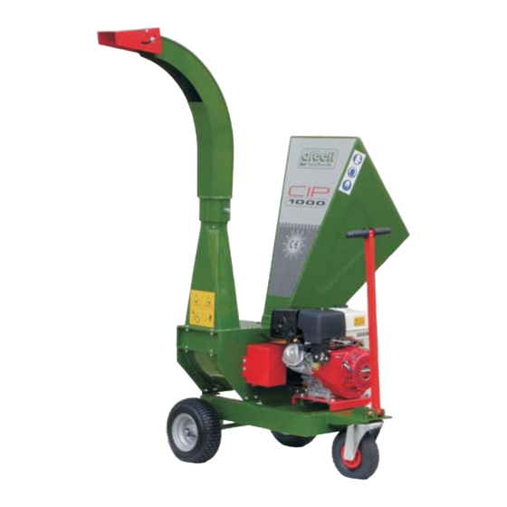 Green Technik CIP 1000 Wood Chipper Manuals