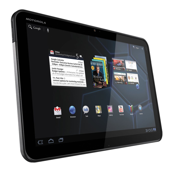 Motorola XOOM MZ602 Manual