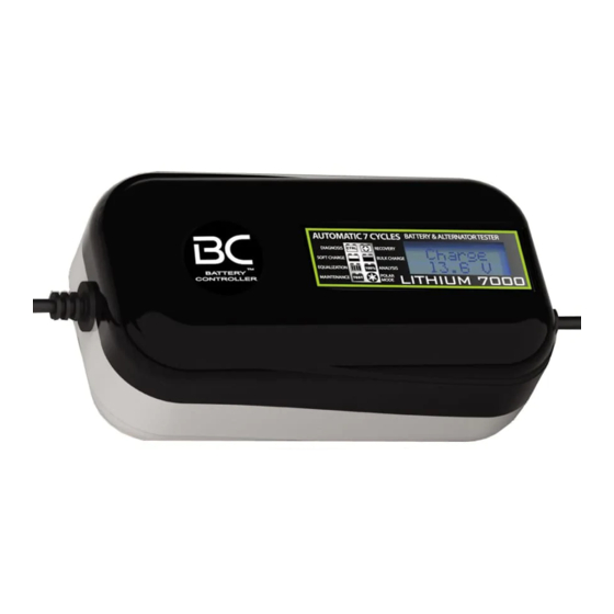 Battery Controller BC LITHIUM 7000 Quick Start Manual