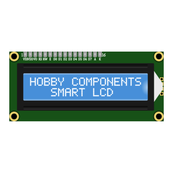 Hobby Components SmartLCD Manuals