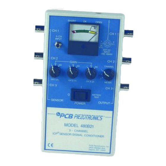 PCB Piezotronics 480B21 Manuals