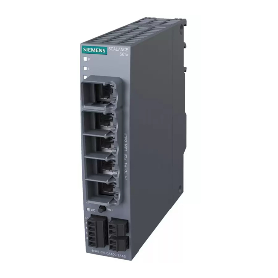 Siemens 6GK5 615-0AA00-2AA2 Operating Instructions Manual