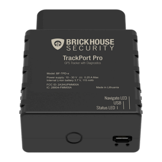 Brickhouse Security TrackPort Pro User Manual
