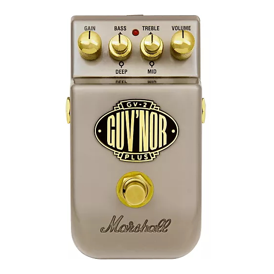 Marshall Amplification GV-2 Guv’nor Plus Owner's Manual