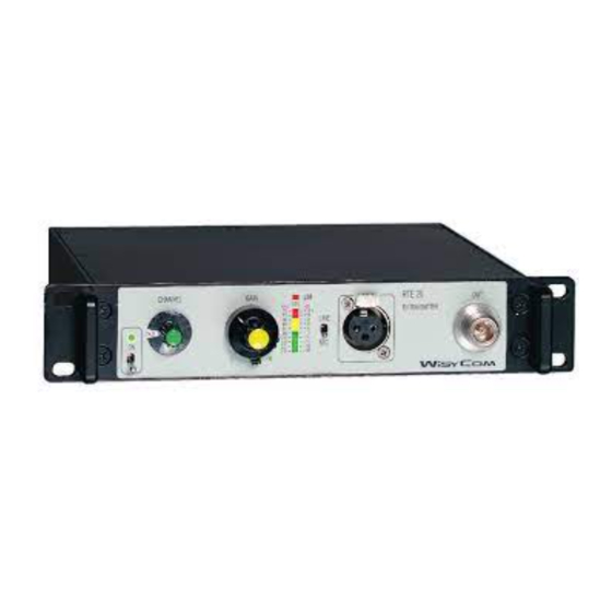 WisyCom RTE25 User Manual