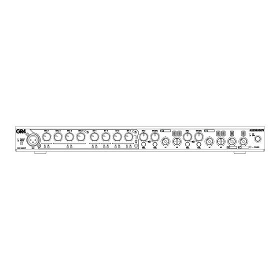 ALLEN & HEATH ANALOGUE ZONE  Series Installation & User Manual