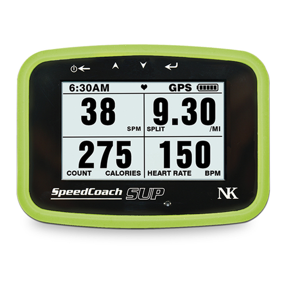 Nielsen-Kellerman SpeedCoach SUP Manual