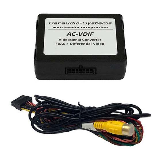 Caraudio-Systems RL-MZ72D Manual