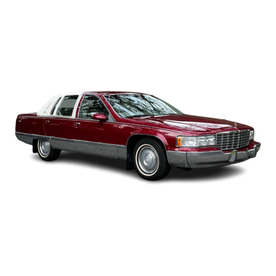 Cadillac 1993 Fleetwood Owners Literature