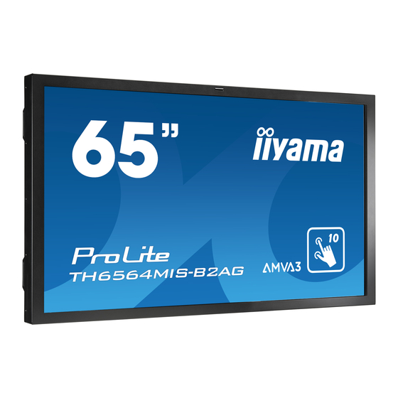 Iiyama ProLite TH6564MIS Manuals