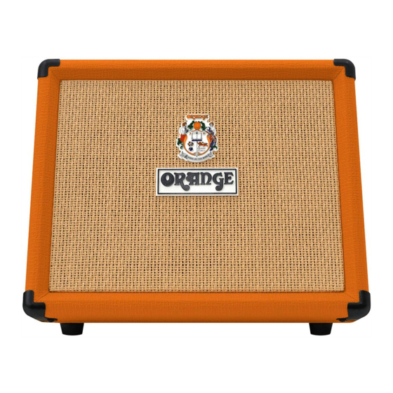 ORANGE Rockerverb 30 Owner's Manual