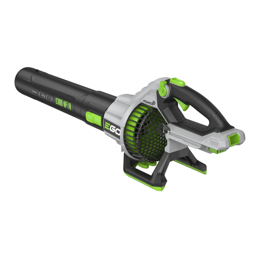 EGO Power Plus LB7650E - CORDLESS BLOWER Manual