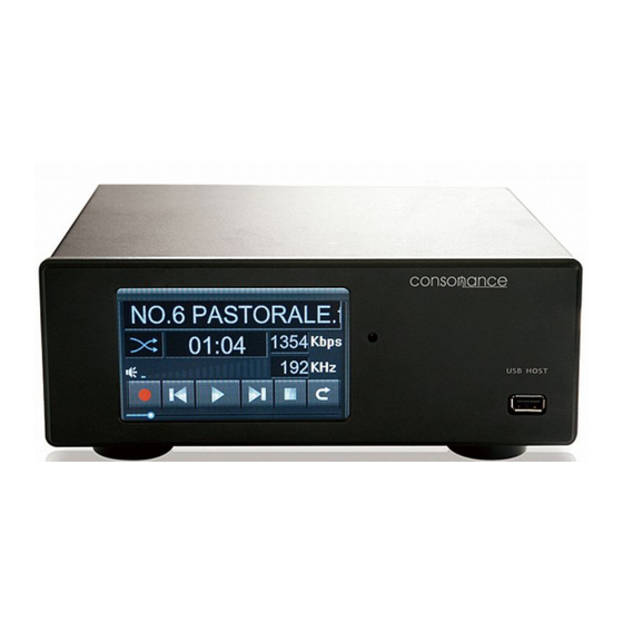 Consonance D-Linear7 Media Player Manuals