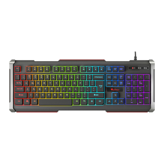 User Manuals: Genesis Rhod400 RGB Gaming Keyboard