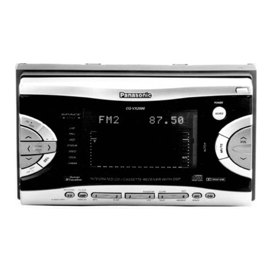 Panasonic CQ-VX2000 Wiring Diagram