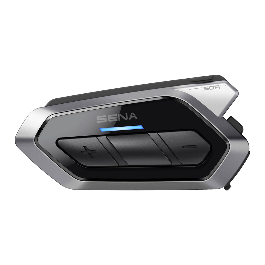 Sena 50R - Motorcycle Mesh Communication System Quick Start Guide
