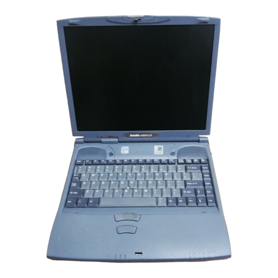 Toshiba Satellite 4080XCDT Replacement Instructions Manual